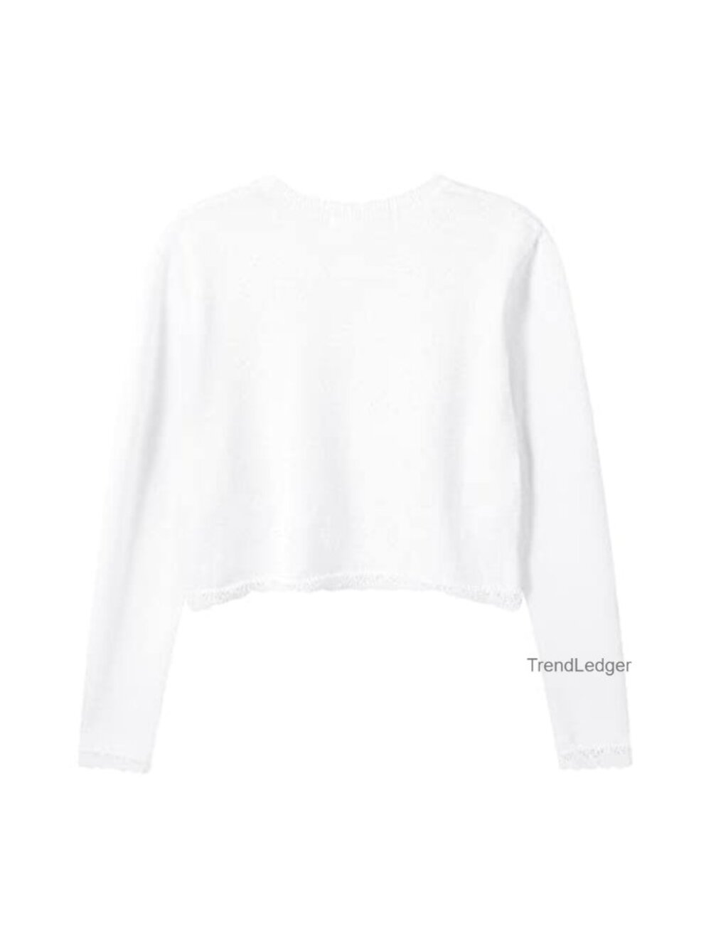 Girls Glitter Button Ruffle Cardigan Bolero Shrug Sweater 3-12Y